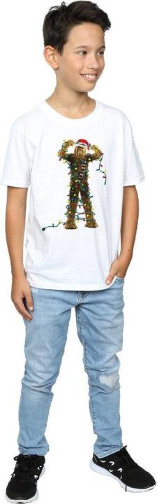Immagine prodotto Star Wars Chewbacca Christmas Lights Maglietta Ragazzi (140, 146)