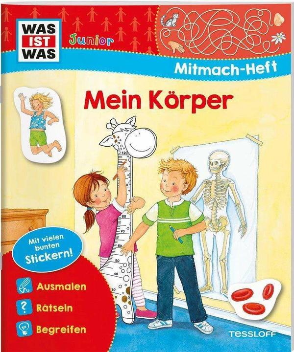 Produktbild Tessloff WAS IST WAS Junior Mitmach-Heft Mein Körper (Deutsch, Tatjana Marti, Silke Voigt, 2023)