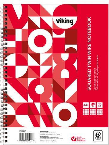 Produktbild Viking Notizbuch DIN A4+ Kariert (A4+, Kariert, Weicher Einband)
