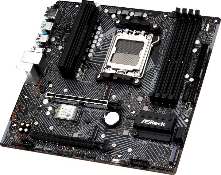 Image du produit AsRock B650M PG Lightning WiFi (AM5, AMD B650, mATX)