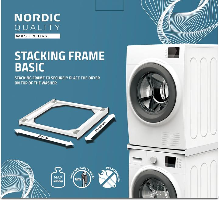 Produktbild Nordic Rahmen zB für Waschmaschine, Trockner, dünn