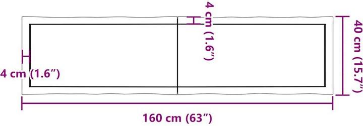 Actual product image VidaXL Aneta (160 x 40 x 6 cm)
