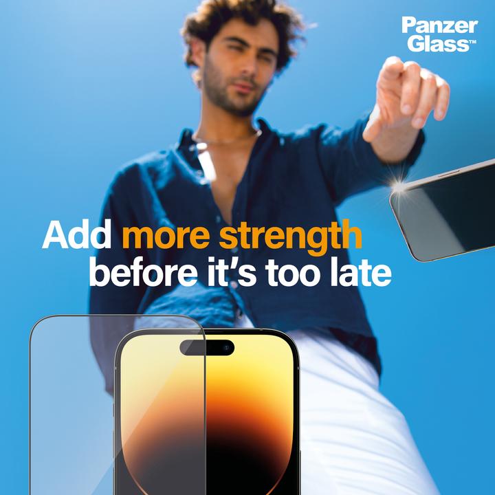 Produktbild PanzerGlass Classic Fit Privacy (1 Stück, Apple iPhone 14 Pro)