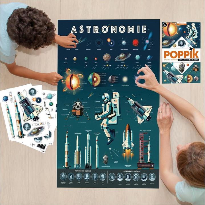 Image du produit Poppik Autocollants Poster éducatif Astronomie
