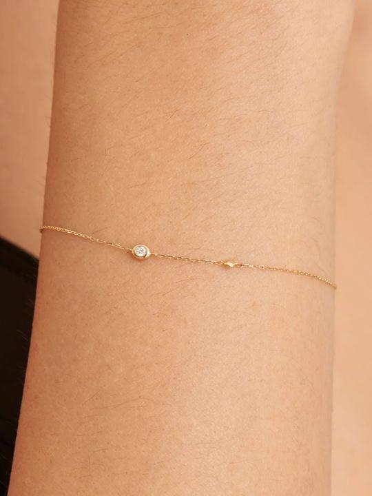 Image du produit Ania Haie BAU004-01YG Magma Wave Bracelet Femme en or 14 carats (18.50 cm, Or jaune 14K)