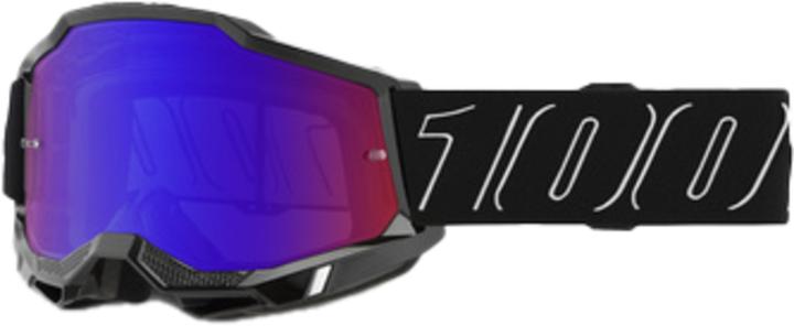 Image du produit 100% Accuri 2 Goggle Blackline - Mirror Red/Blue Lens (BlackLine, Miroir Rouge, Bleu)
