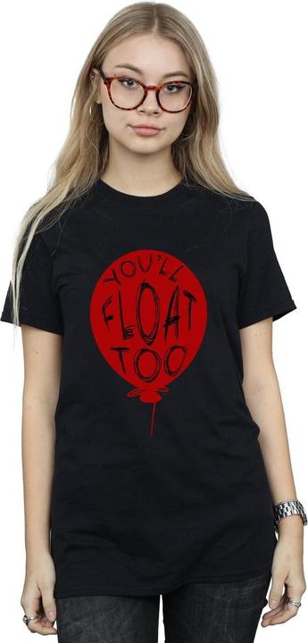 Actual product image Universal Textiles Womens/Ladies Pennywise You'll Float Too Cotton Boyfriend T-Shirt (S)