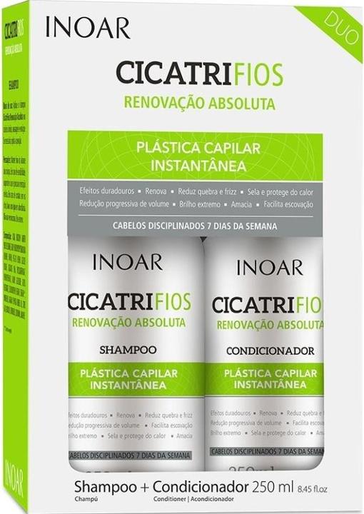 Produktbild Inoar Cicatrifios Shampoo and Conditioner Kit 250ml (250 ml, Flüssiges Shampoo)