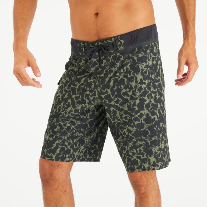 Image du produit Olaian Boardshort Surf 900 Long 20" Homme - Morpho Army Olive verte (42)