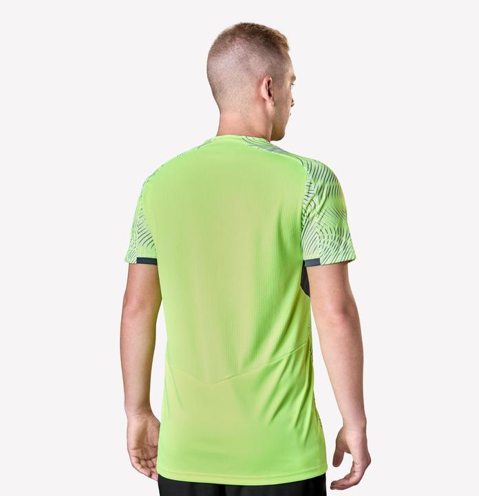 Immagine prodotto Kipsta Damen/Herren Fussball Trikot kurzarm - VIRALTO Wave gelb/grau (M)