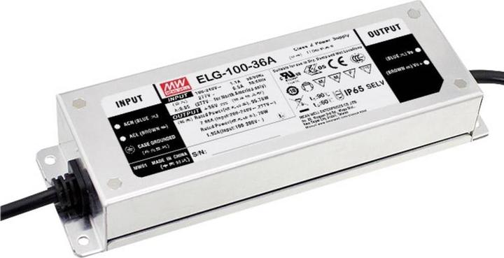 Image du produit MeanWell ELG-100-24DA-3Y Transformateur à LED, LED