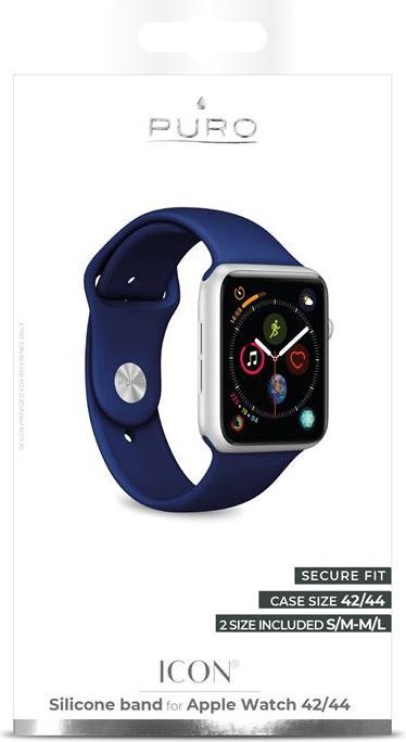Immagine prodotto Puro Icona 42-44mm (44 mm, Silicone, Apple Watch Serie 4, Apple Watch Serie 5, Apple Watch SE, Apple Watch Serie 6)