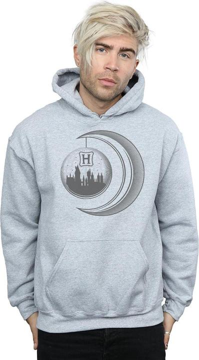 Actual product image Mens Hogwarts Moon Hoodie (XL)
