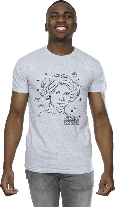 Produktbild Star Wars Episode IV: A New Hope Leia Christmas Sketch TShirt (L)