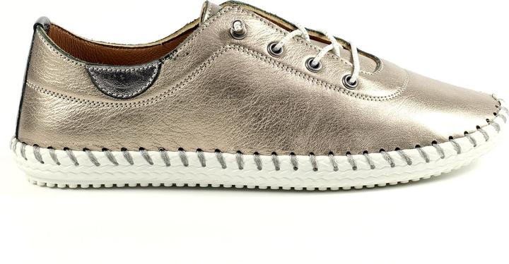 Actual product image Lunar Womens/Ladies St Ives Leather Plimsolls (38)
