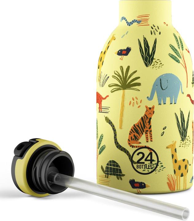 Produktbild 24 Bottles Thermosflasche Clima 330 ml, Gelb/Mehrfarbig, Jungle Friends (0.33 l)