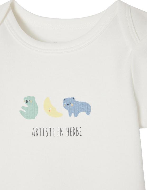 Produktbild Vertbaudet 3er-Pack mitwachsende Baby Schlupfbodys, Bio-Baumwolle Oeko-Tex (56)