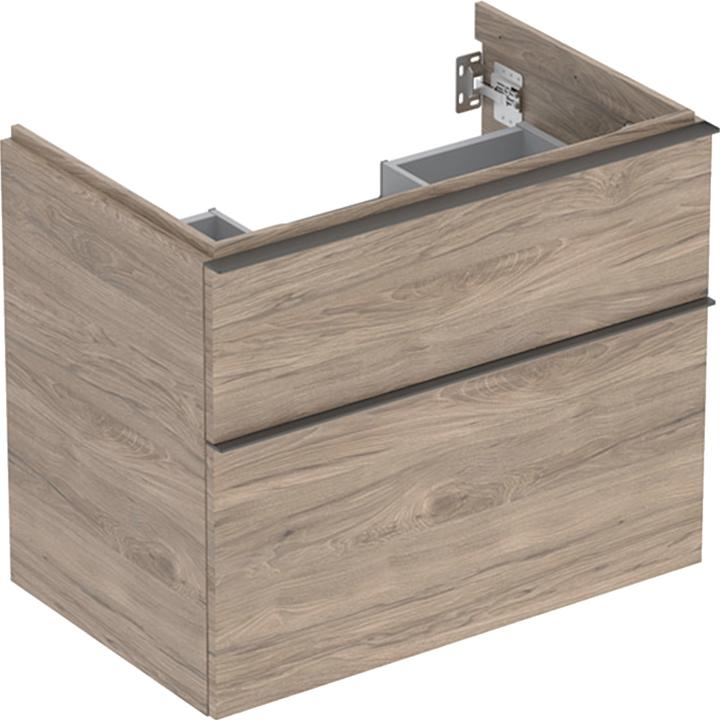 Produktbild Geberit iCon Unterschrank für Waschtisch, 2 Schubladen, 74x61,5x47,6 cm, 502304 (74 x 47.5 x 61.5 cm)
