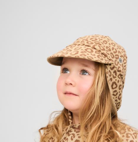 Immagine prodotto Cloby Wende-Sonnenhut UPF 50+ Leopard Brown Sandy Beach