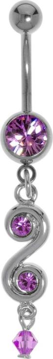 Produktbild Bijouteria Bauchpiercing (Acrylglas, Chirurgenstahl 316L, Kristall, Messing rhodiniert)