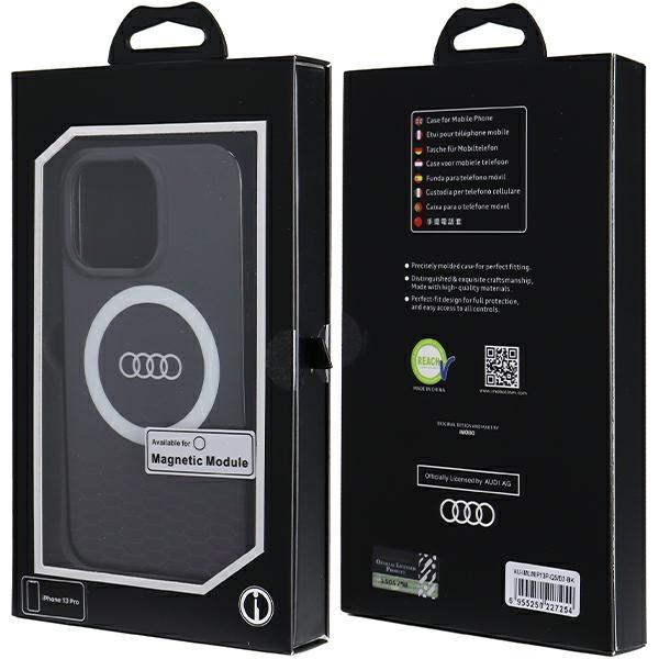 Actual product image Audi IML Big Logo MagSafe Case iPhone 13 Pro / 13 6.1" czarny/black hardcase AU-IMLMIP13P-Q5/D2-BK (Apple iPhone 13 Pro)