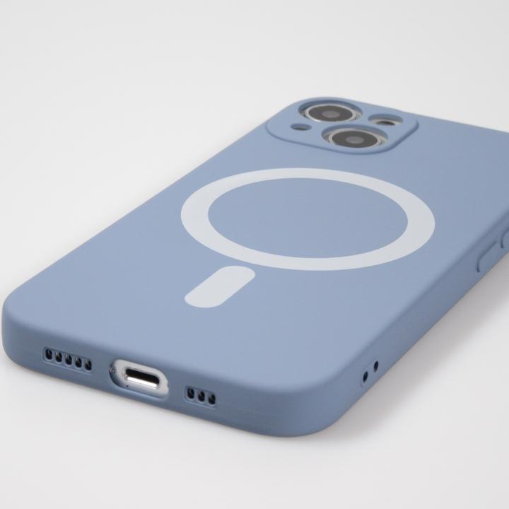 Actual product image PhoneLook Soft shell silicone cover with MagSafe and camera protection grey (Apple iPhone 15 Plus)