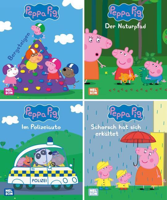 Actual product image Mini books: 4 Peppa Pig 25-28 (German, Steffi Korda, 2023)