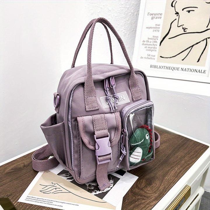 Image du produit Only-Bags.Store Mini sac à dos mignon dinosaure, solide couleur mode occasionnelle simple sac à dos unique