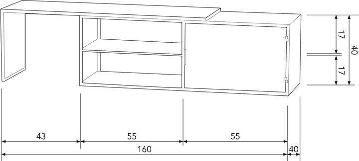 Produktbild Woood Jone (40 x 160 x 40 cm)