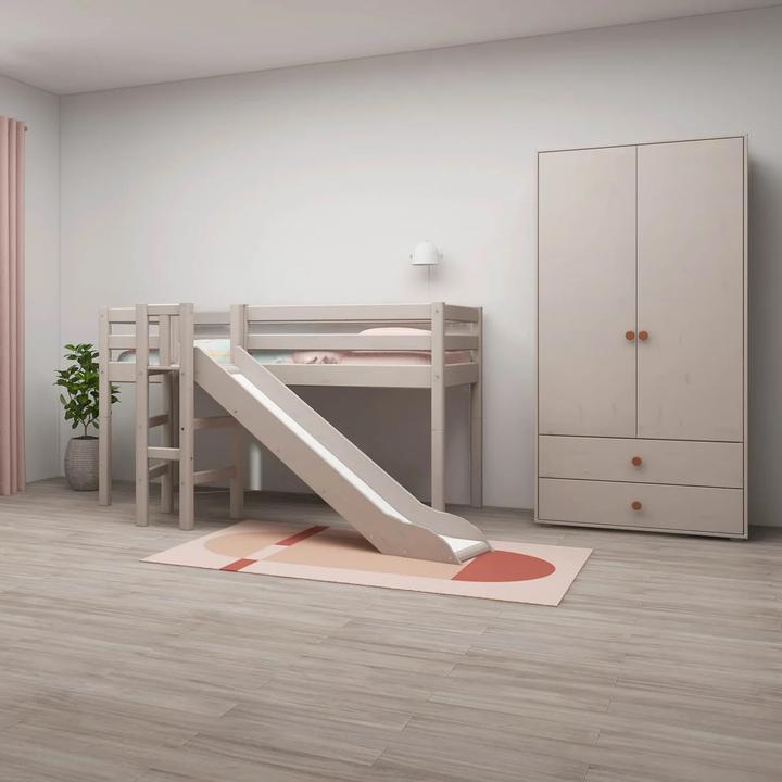 Actual product image Flexa Half-height bed Classic with slide and platform (90 x 200 cm)