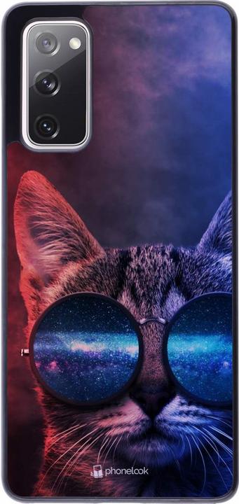 Actual product image PhoneLook Case Galaxy S20 FE Red Blue Cat Glasses (Samsung Galaxy S20 FE 5G)