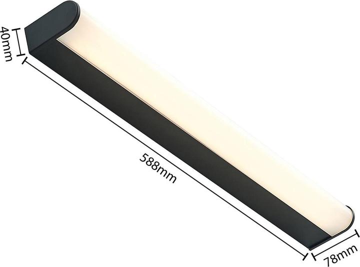 Immagine prodotto Lindby Applique da bagno a LED Ulisan, rotonda, 58,8 cm (826 lm)