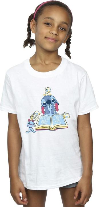 Image du produit Disney - T-shirt LILO & STITCH READING A BOOK - Fille (152, 158)