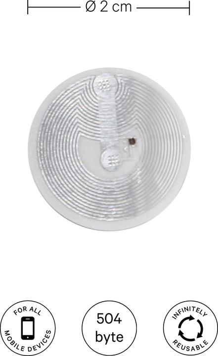Image du produit Deltalabs Lot de 10 autocollants NFC Tag 504 bytes