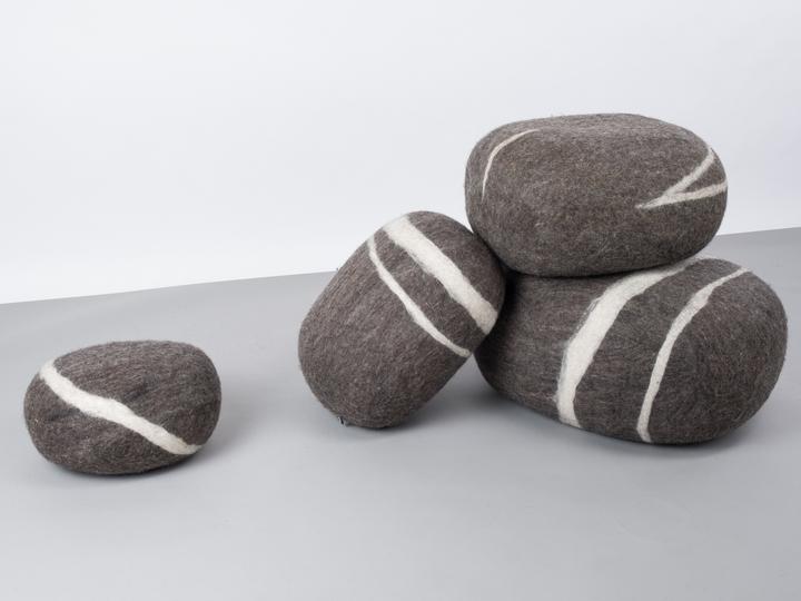 Produktbild Myfelt Oskar Filz-Kieselstein Kissen