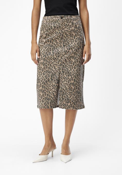 Actual product image Object Leoprint denim skirt (XL)