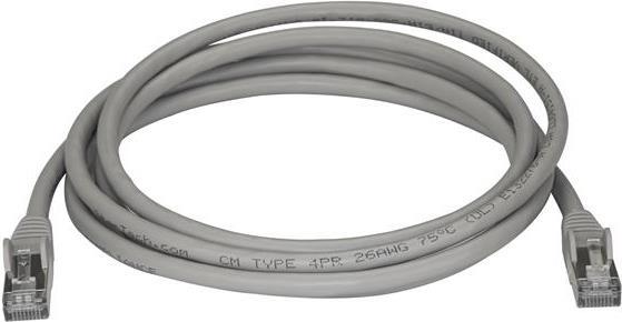 Actual product image StarTech Patch Cable Cat6a 2m Grey (STP, CAT6a, 2 m)