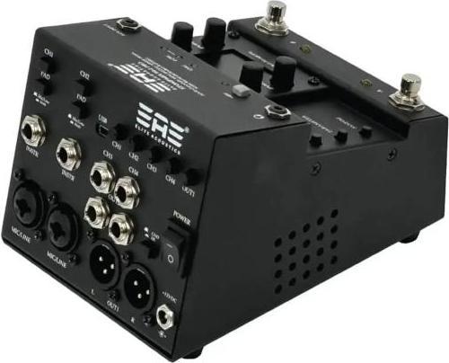 Produktbild Elite Acoustics StompMix X4-2 PRO Digitalmixer Pedal mit Kabel