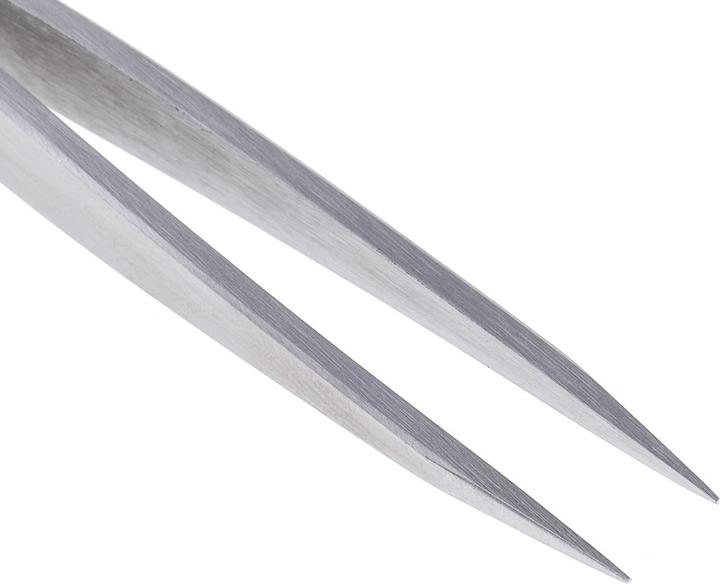 Image du produit Weller Erem Pincette Erem en acier inoxydable Résistante aux acides, pointe droite, pointue, 120 mm