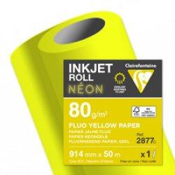 Clairefontaine Inkjet plotter roll NEON, (W)914 mm x (L)50 m (80 g/m², 5000 cm, 91.40 cm)