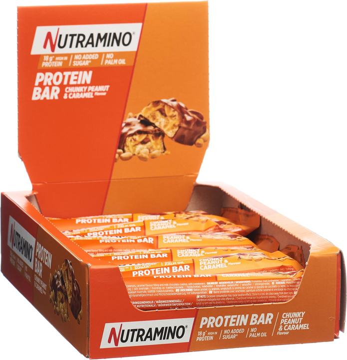 Immagine prodotto Nutramino Barretta proteica Chunky Peanut & Caramel (Arachidi e caramello, 1 pz., 760 g)