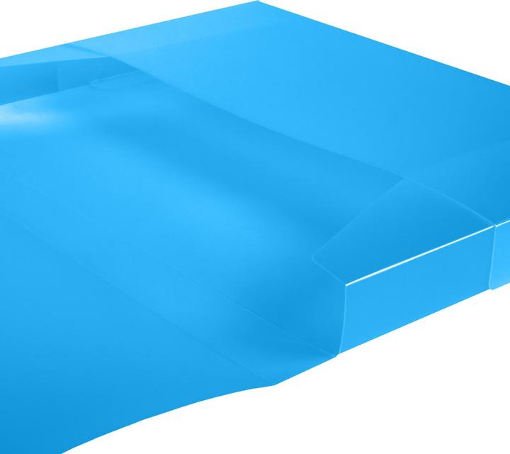 Produktbild Idena Heftbox A4 Gummizug PP transluzent türkis (A4, 1 x)