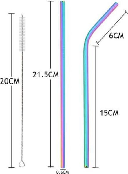 Image du produit MU Style Cocktail Series Paille en acier inoxydable (set de 11 pièces) (11 x)