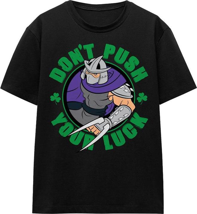 Actual product image Teenage Mutant NT Unisex Adult Luck Shredder St Patricks Day T-Shirt (XL)