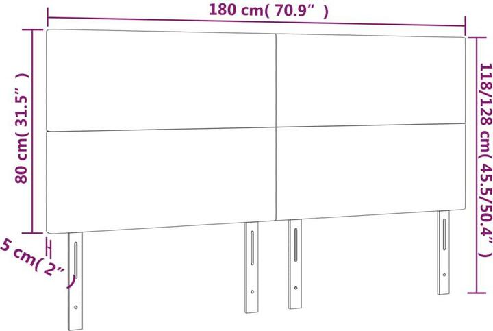 Actual product image VidaXL Cain (180 x 5 x 128 cm)