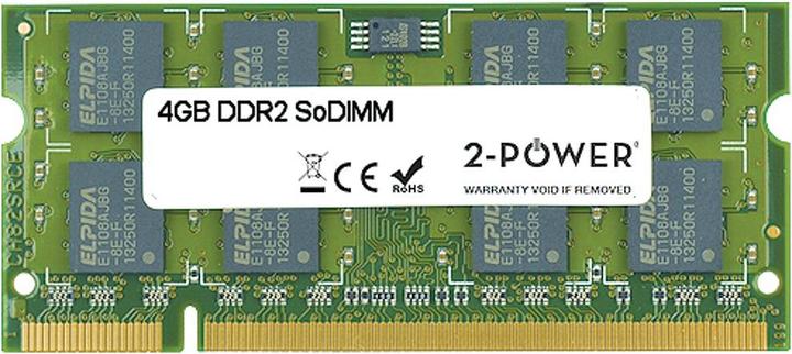 Produktbild 2-Power 4GB DDR2 800MHz SoDIMM (1 x 4GB, 800 MHz, DDR2-RAM, SO-DIMM)
