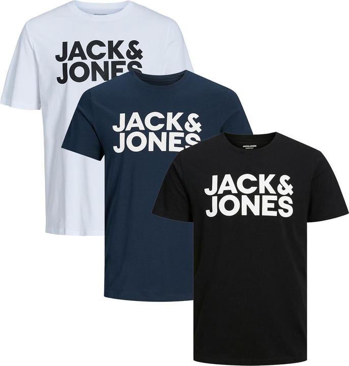 Jack & Jones 3er Pack Corp T-Shirt (M)