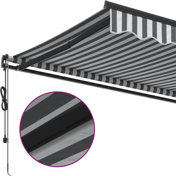 Produktbild VidaXL Markise Gelenkarmmarkise Sonnenmarkise Balkon Automatisch 400x350cm (4 m)
