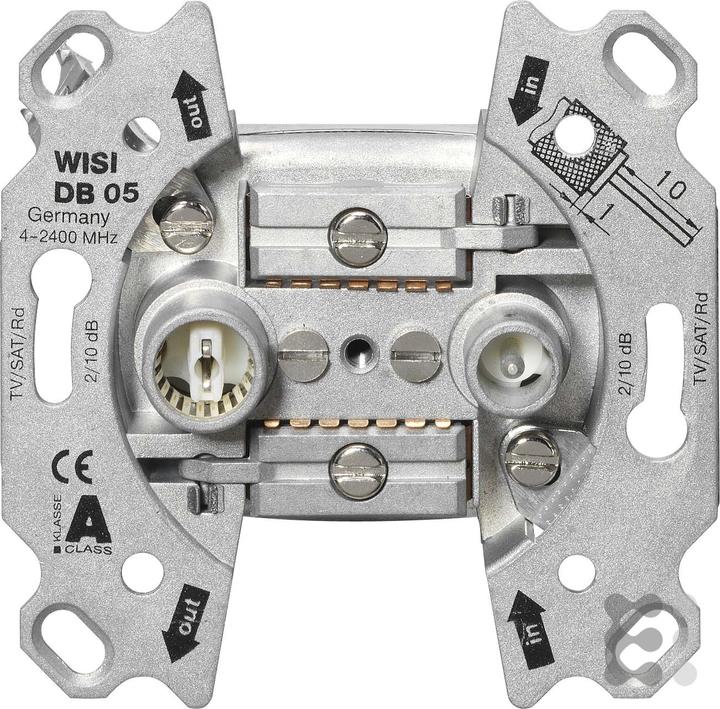 Actual product image WISI DB 05 Silver socket (14 dB, Plug socket)