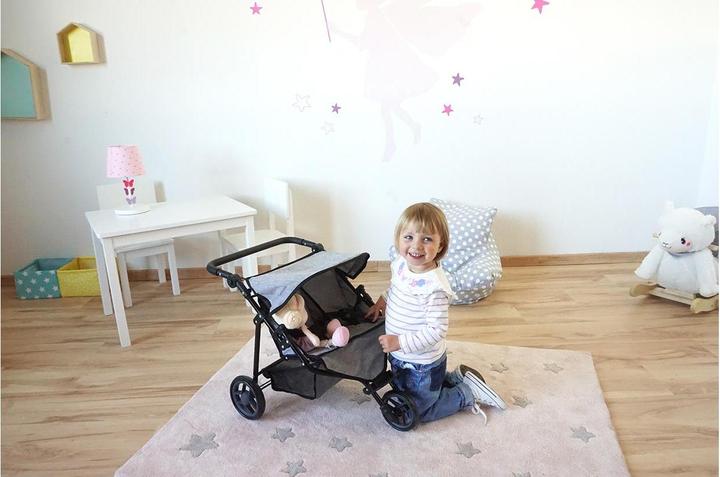 Image du produit Knorrtoys Zwillingspuppenwagen Duo - jeans grey